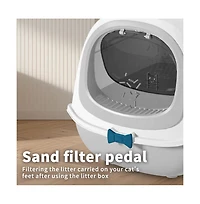 Aostirmotor Penguin-Shaped Enclosed Cat Litter Box