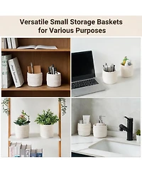 Yigii Makeup Brush Holder Organizer: Mini Decorative Baskets for Home