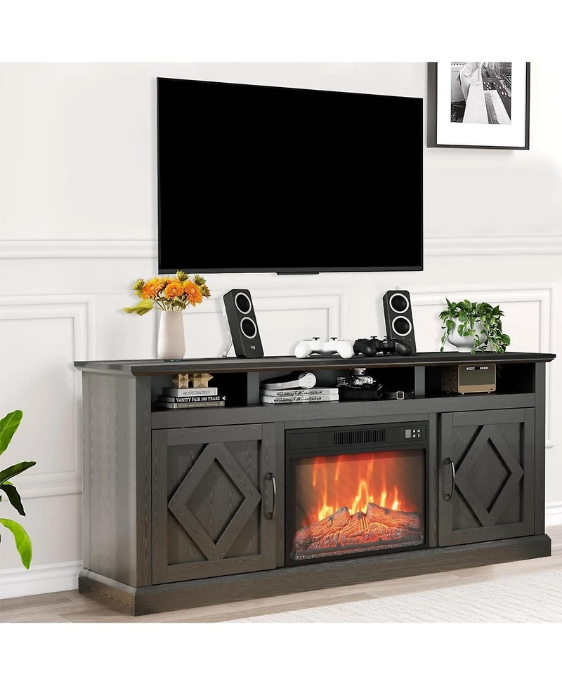 gaomon 67" Recessed Electric Fireplace