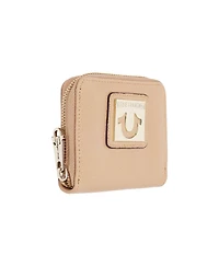 True Religion Horseshoe Plaque Mini Zip-Around Wallet