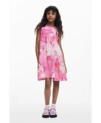 Desigual Girls's 3-14Y Ruched Floral Dress