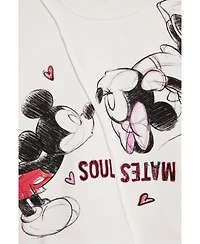 Desigual Girls's Mickey Mouse Kiss Sweatshirt