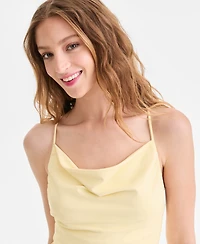 Bar Iii Women's Second Skin Asymmetric-Hem Slip Dress, Macy's Exclusive