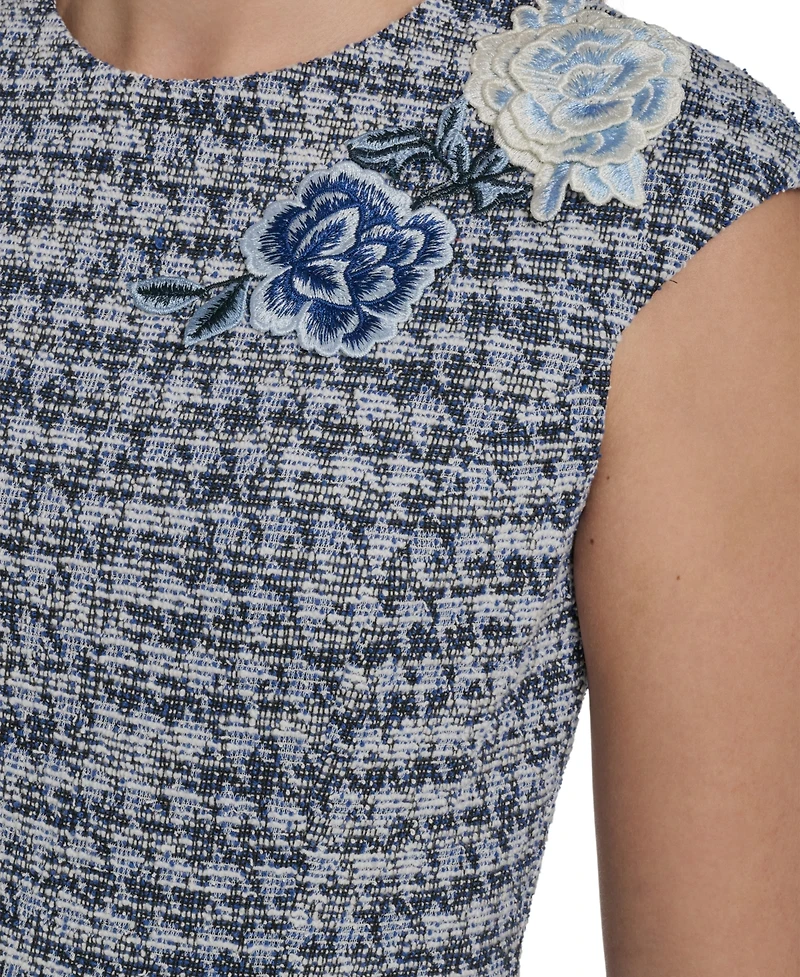 Jessica Howard Women's Crewneck Cap Sleeves Dress