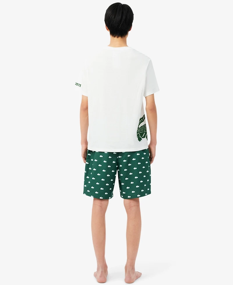 Lacoste Men's Loungewear Woven Pajama Shorts