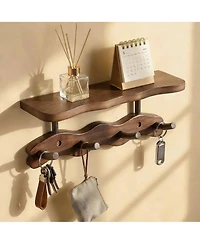 Yigii Wavy Wall Rack & Shelf for Small Spaces