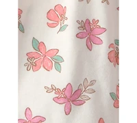 Carter's Girls' Toddler 2T-5T Floral Top and Shorts, 2-Piece Set