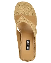 Nine West Women's Jadde Slip-On Wedge Sandals