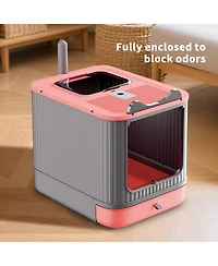 Aostirmotor Enchanted Fairy-Themed Cat Litter Box