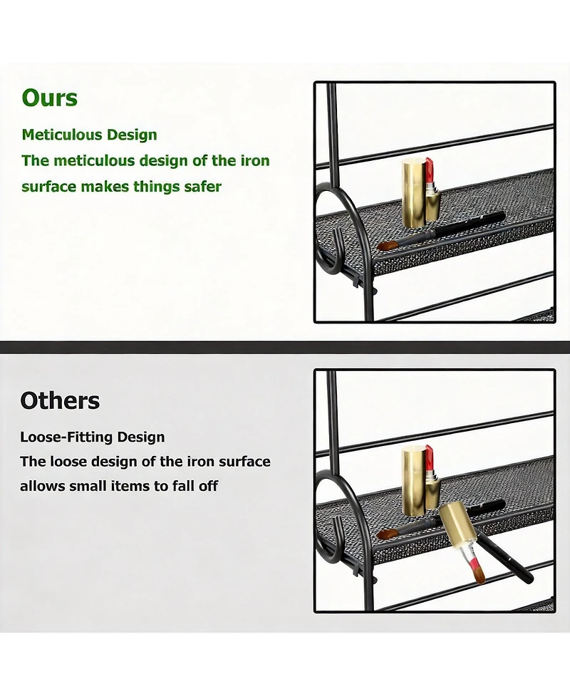 Yigii 3-Tier Foldable Organizer for Kitchen & Bathroom