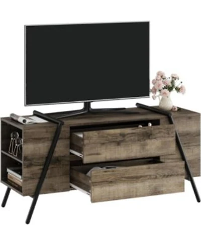 Gaomon Tv Stand For 60 55 50 45 Inch Tv 47 X22 Mid Century Modern Entertainment Center For Living Room Bedroom