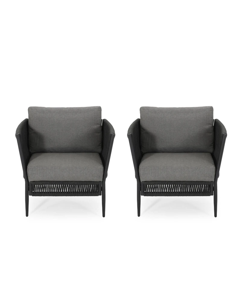 Flynama Outdoor Hanford Club Chair Dazzling Textures Exquisite Design Premium Patio Seating for Garden Backyard