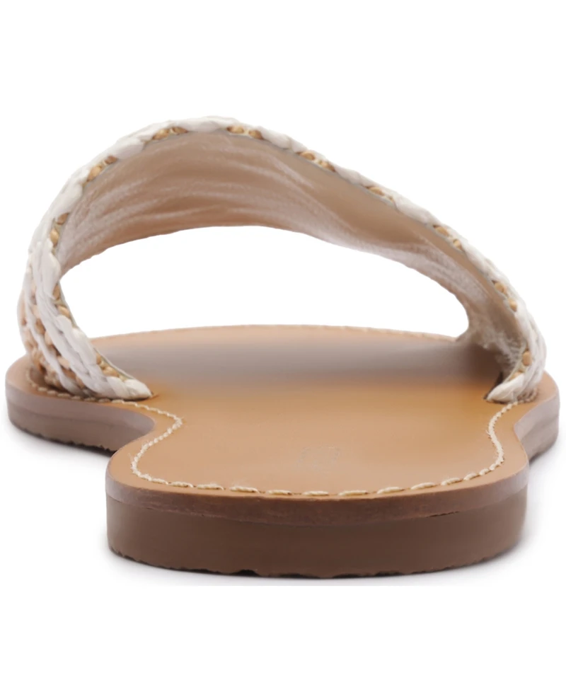 Arezzo Women's Liz Round Toe Flat Sandals