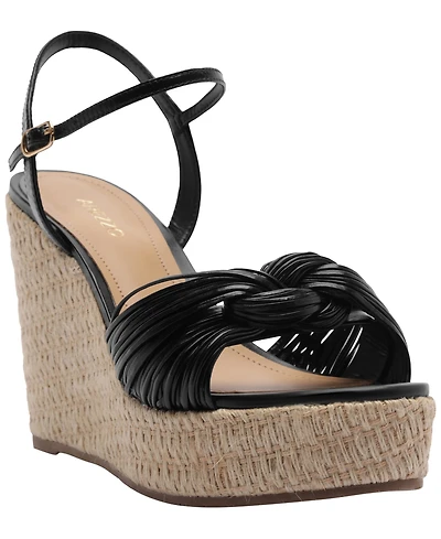Arezzo Women's Charlotte Round Toe Wedge Sandals