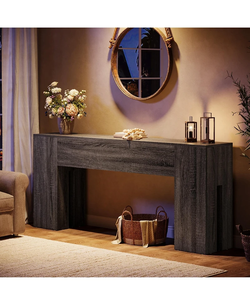 Tribesigns 71-Inch Long Console Table for Entryway, Farmhouse Sofa Behind Couch