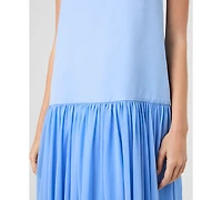 French Connection Women's Marina Silky Square Neck Maxi Dress
