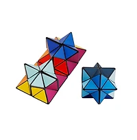 Bruce & Shark 2-in-1 Ocean Split Magic Cube, Transformable Fidget Toy, Morphs into Star & More