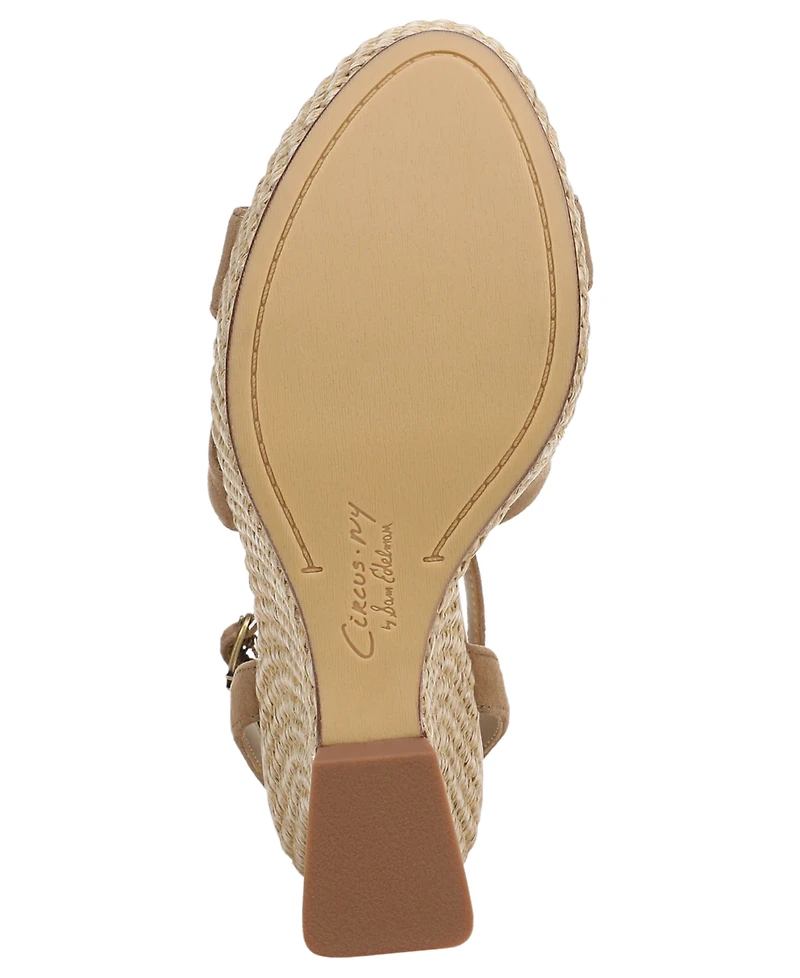 Circus Ny by Sam Edelman Women's Trina Woven Platform Wedge Sandals