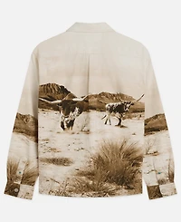 Scotch & Soda Men's Scenery Long-Sleeve Overshirt