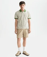 Scotch & Soda Men's Micro-Printed Regular-Fit Polo Shirt