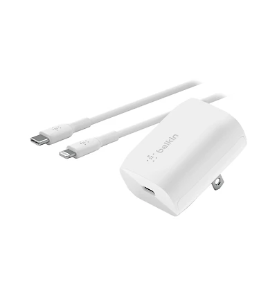 Belkin BoostCharge Usb-c Wall Charger 20W and Usb-c to Lighting Cable 1m / 3.3ft