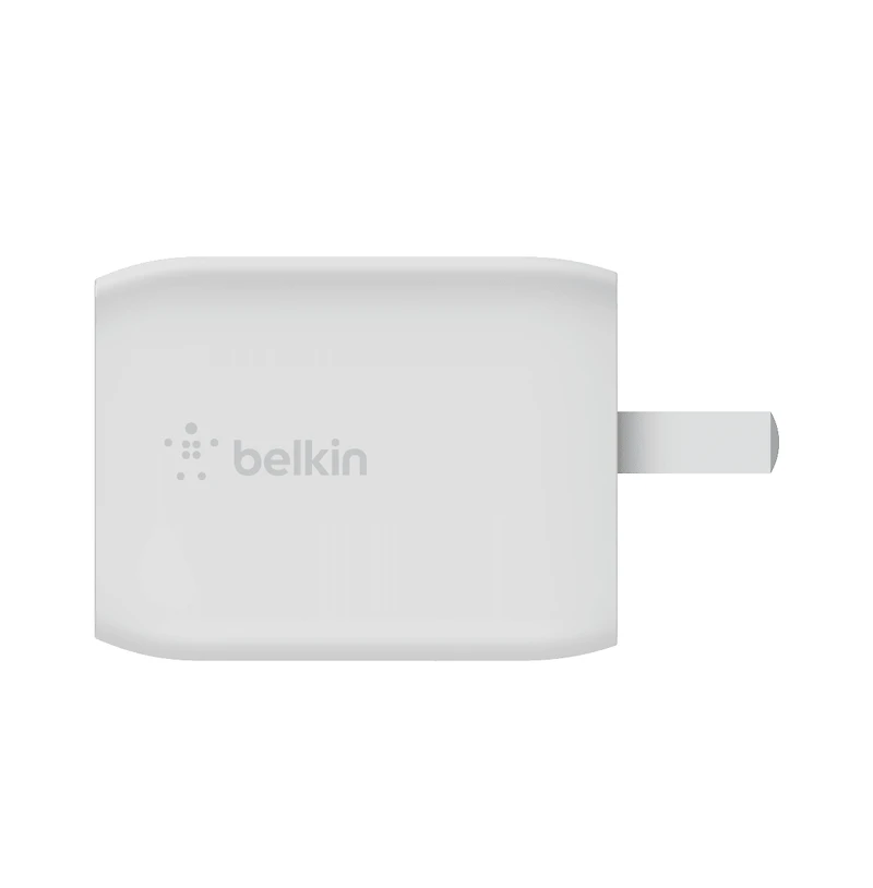 Belkin BoostCharge Pro Dual Usb-c GaN Wall Charger with Pps 65W and Usb-c to Usb-c Cable