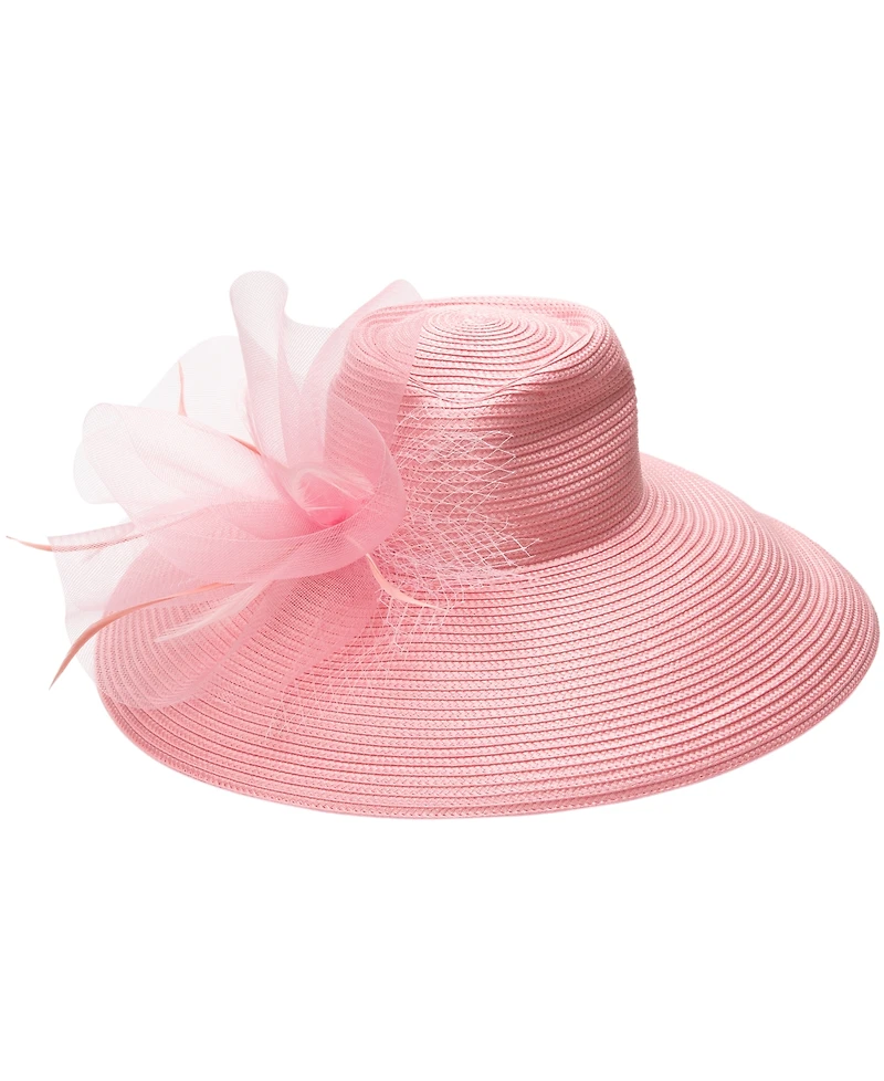 August Hats Romantic Profile Crinoline Hat