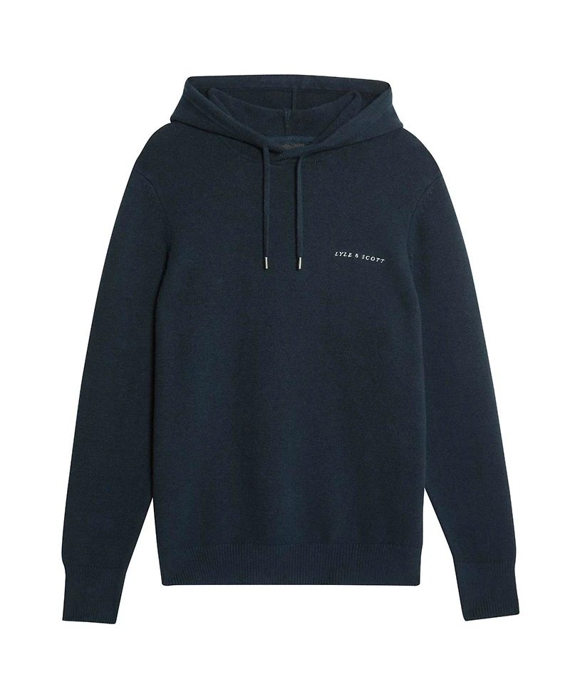 Lyle & Scott Men's Script Long Sleeve Knitted Hoodie