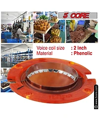 5Core 2" Replacement Phenolic Tweeter Diaphragm 2Pcs oice Coil High Pitch Horn