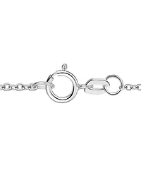 Macy's Lab Grown Ruby & Lab Grown White Sapphire Heart Pendant Necklace in Sterling Silver