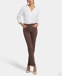 Nydj Women's Marilyn Straight Wide Waistband Jeans