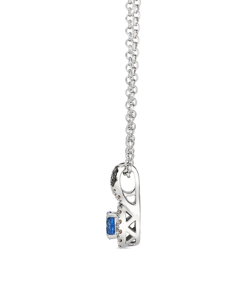Le Vian Ceylon Sapphire (0.32 ct. t.w.), Nude Diamond (0.14 ct. t.w.) & Chocolate Diamond (0.02 ct. t.w.) Pendant Necklace in 14k Vanilla Gold