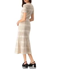 Ivonne Women's Embroided Maxi Dress with Ruffles