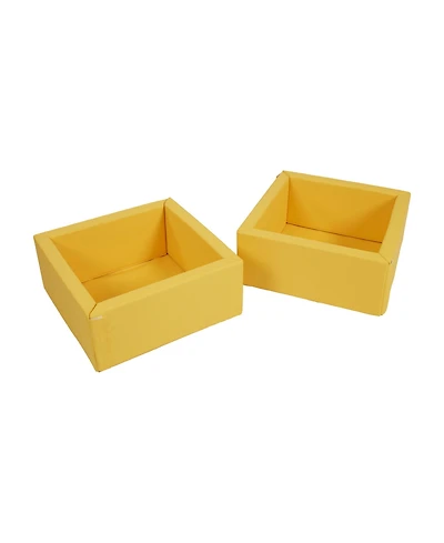 ECR4Kids SoftZone Play Patch Toy Bins, Yellow, 2-Pack