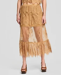 And Now This Women's Lace Tiered Maxi Skirt, Macy's Exclusive