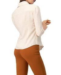 Ivonne Women's Classic Striped Shirt