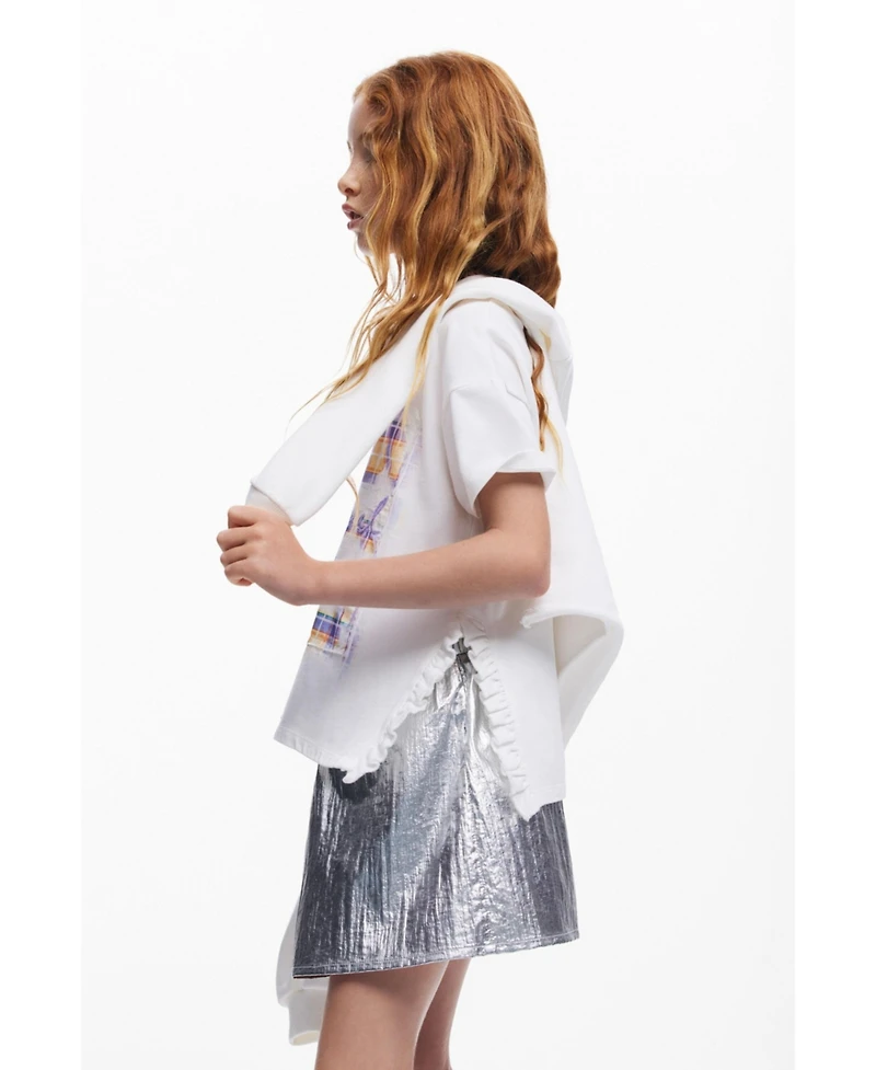 Desigual Girls Girls's Short sleeve check t-shirt