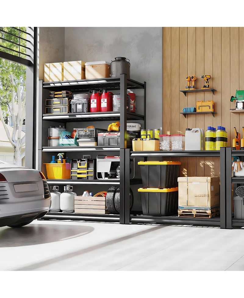 Yigii Heavy Duty 5-Tier Adjustable Metal Shelving for Us Homes