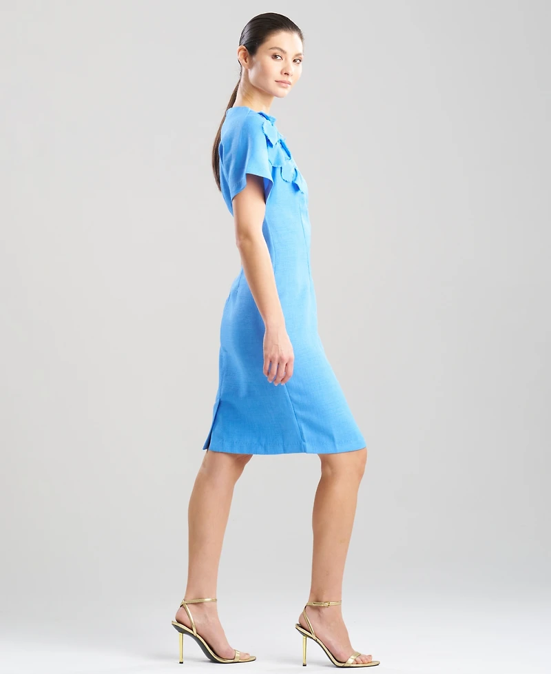 Natori Women's Basket Weave V-Neck Midi Dress