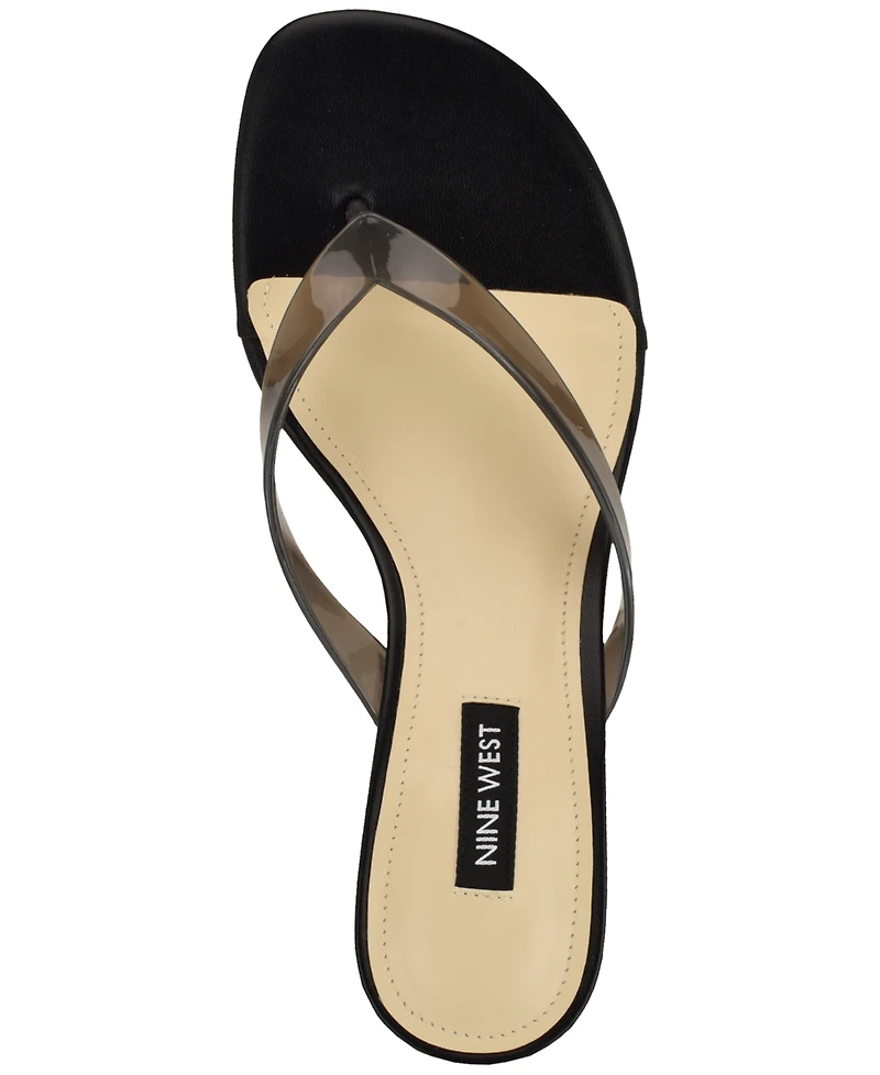 Nine West Women's Crisee Slip-On Kitten Heel Dress Sandals