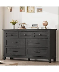 gaomon 7 Dresser for Bedroom, 54 Wide Drawer with Storage Freestanding, Wooden Closet Chest Living Room, Entryway