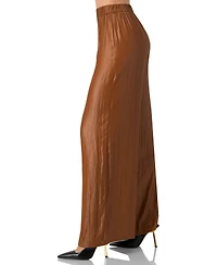 Ivonne Women's Satin Wide-Leg Trousers