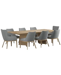 Loft 9-Pc. Wood Rectangle Dining Set (Table, 6 Side Chairs, and 2 Arm Chairs)