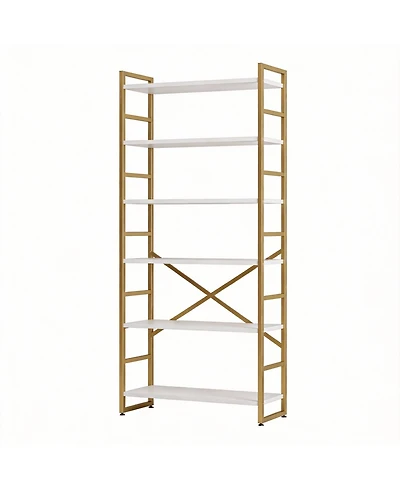 Yigii 5 Tier Bookshelf for Bedroom/Living Room