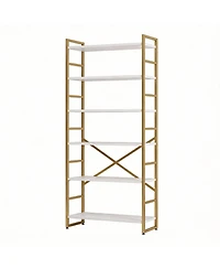 Yigii 5 Tier Bookshelf for Bedroom/Living Room