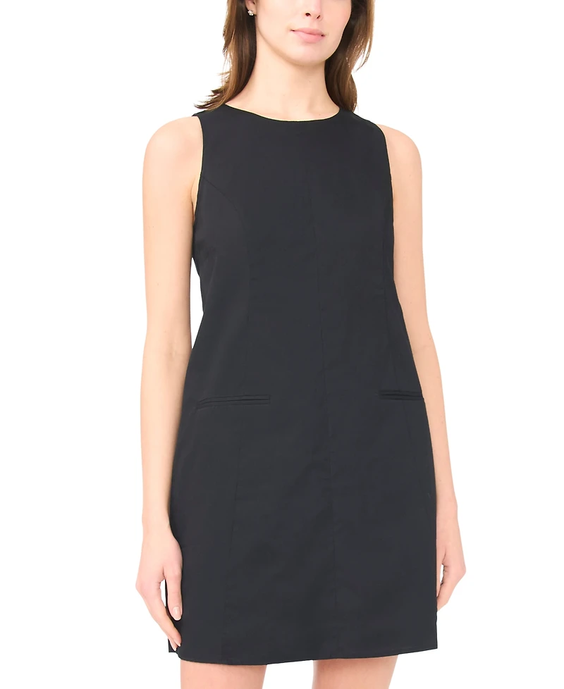 Msk Women's Keyhole Sleeveless Shift Dress