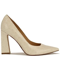 Nine West Women's Tamant Tapered Block Heel Pumps