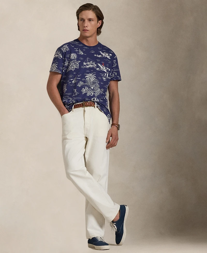 Polo Ralph Lauren Men's Classic-Fit Striped Cotton Jersey T-Shirt