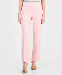 Anne Klein Women's Mid Rise Straight-Leg Pull-On Pants
