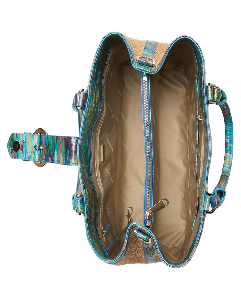 Brahmin Denise Raffia Carryall Extra Large Tote Bag